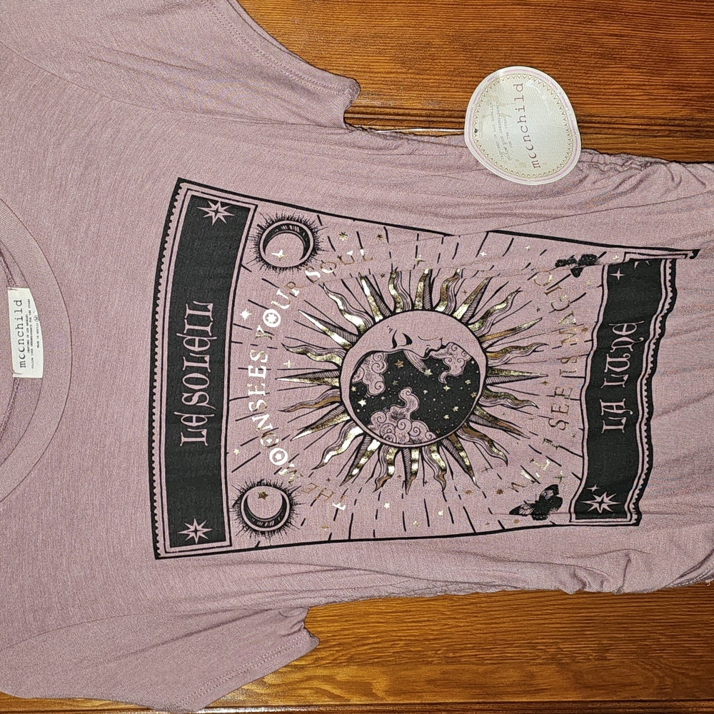Purple Graphic Women's Top